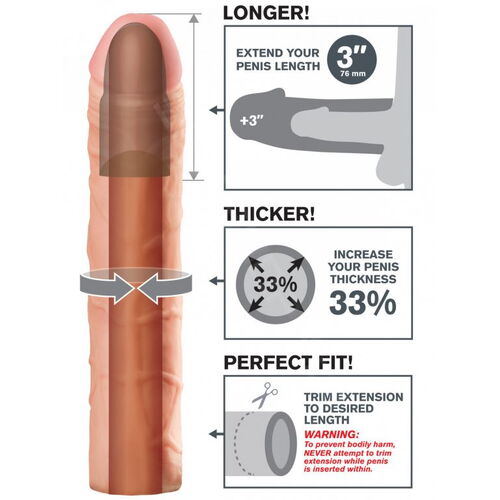 Návlek na zvětšení penisu (o 7,6 cm)