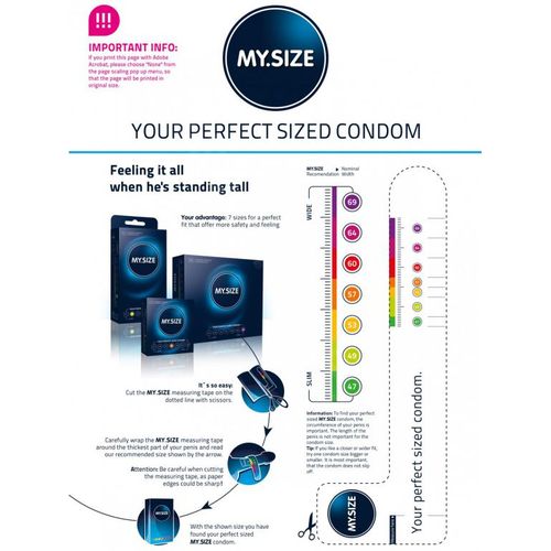 MY SIZE malý kondom 49 mm, 1 kus