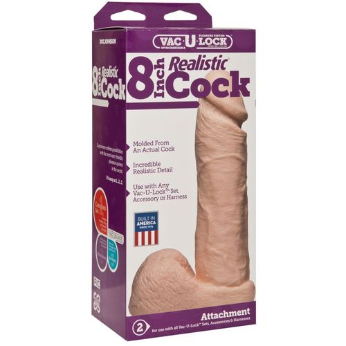 Realistický penis Vac-U-Lock 8
