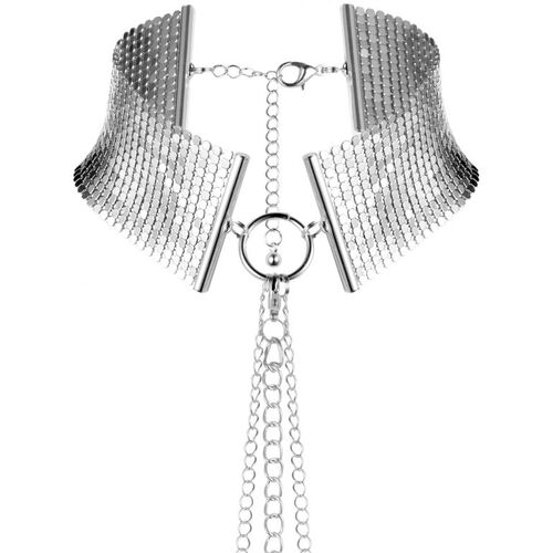 Stříbrný náhrdelník (obojek) s řetízky Désir Métallique Silver