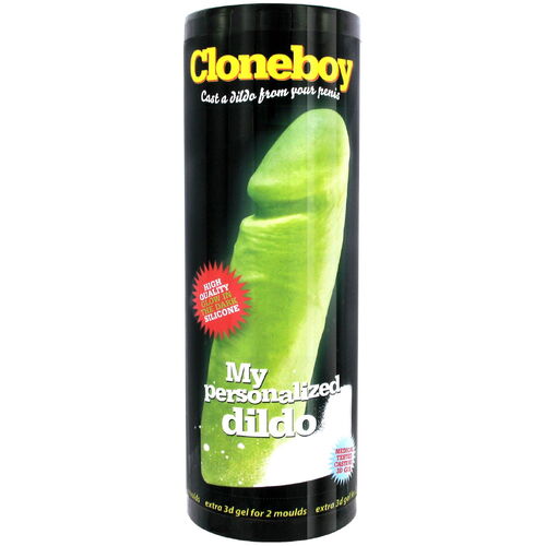 Cloneboy Dildo Glow In The Dark - sada pro odlitek penisu (zelená svítící)