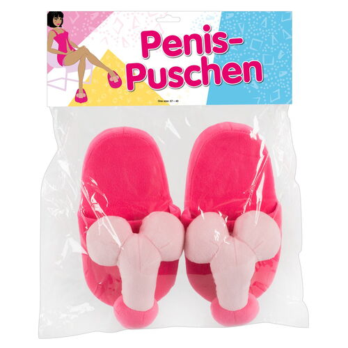 Plyšové papuče s velkými penisy pro ženy