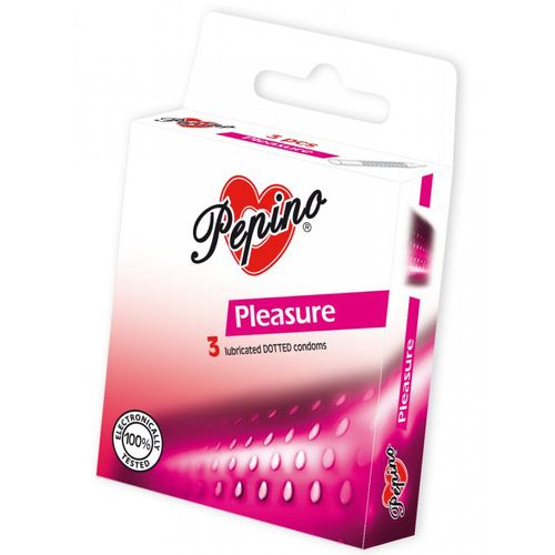 Kondomy Pepino Pleasure se zdrsněnými vroubky (3 ks)