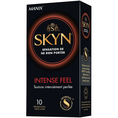 Tenký kondom se stimulačními výstupky  SKYN Intense Feel