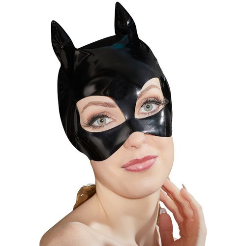Lakovaná maska s kočičíma ušima na roleplay