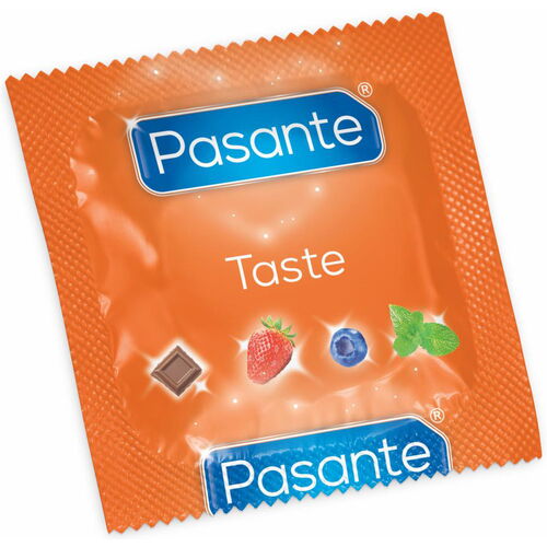 Kondom Pasante Blueberry s borůvkovým aroma (1 ks)