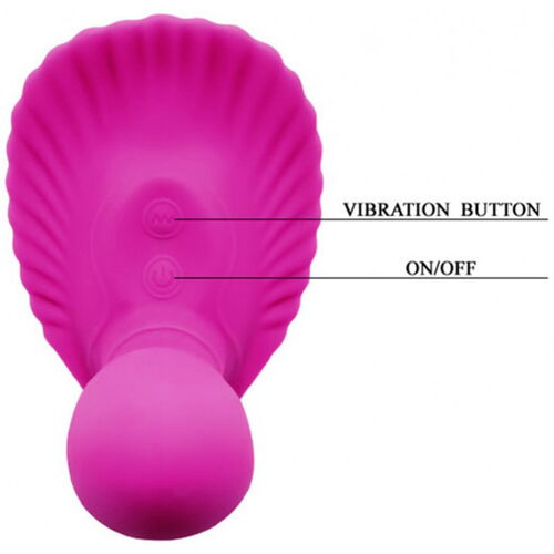 Vibrační stimulátor do kalhotek s dálkovým ovladačem Fancy Clamshell