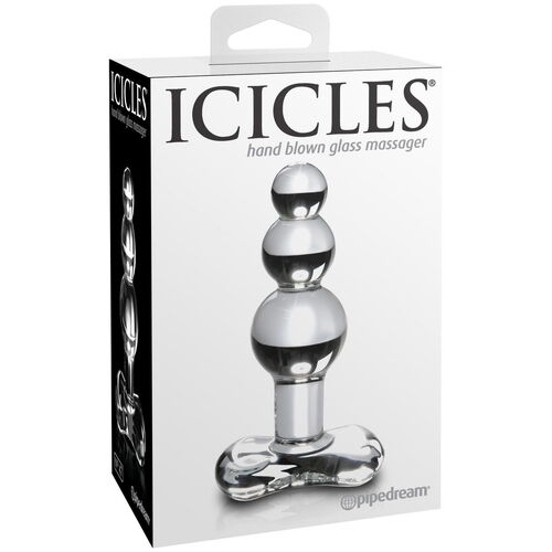 Skleněný anální kolík ICICLES No. 47