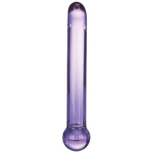 Skleněné fialové dildo Purple G-Spot Tickler