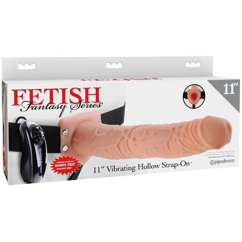 Vibrační dutý připínací penis Hollow Strap-On 11