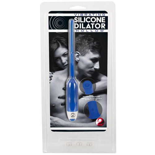 Vibrační dutý silikonový dilatátor - 7 mm