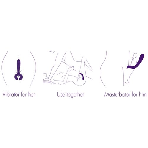 Vibrační párový stimulátor/vibrátor DUO