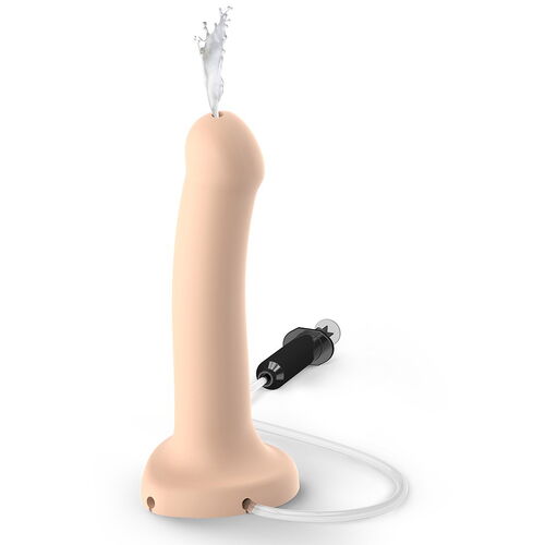 Stříkací připínací penis s umělým spermatem Strap-On-Me Cum