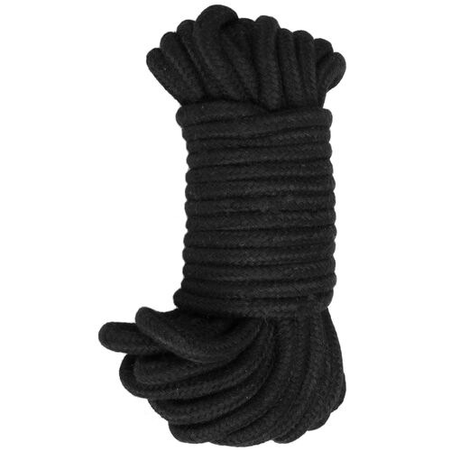 Bavlněné černé lano na bondage (10 m)