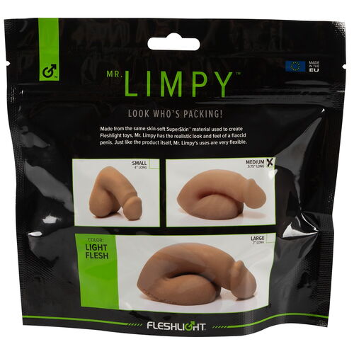 Střední umělý penis na vyplnění rozkroku Mr. Limpy Medium