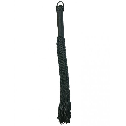 Černé důtky Sportsheets Shadow Rope Flogger (49 cm)