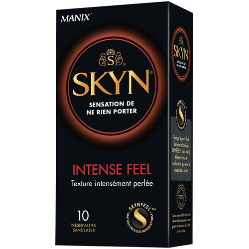 Ultratenké vroubkované kondomy bez latexu Manix SKYN Intense Feel(10 ks)