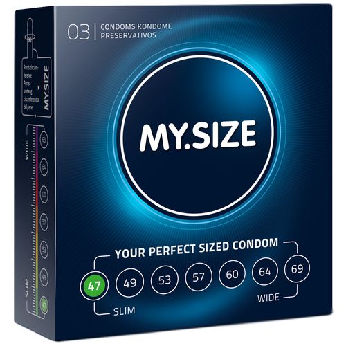 Kondomy na míru MY.SIZE 47 mm (3 ks)