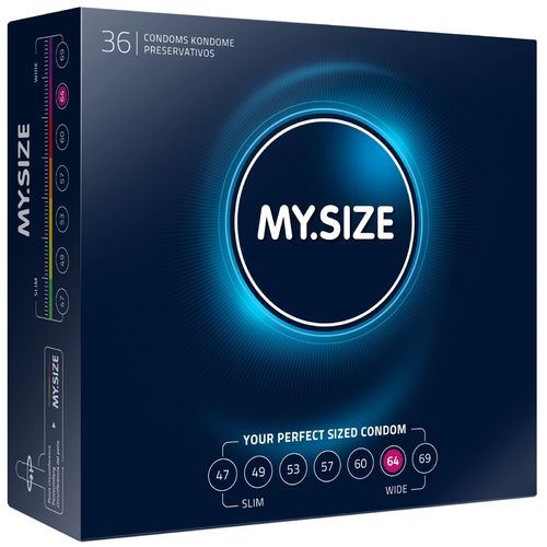 Kondomy na míru MY.SIZE 64 mm (36 ks)