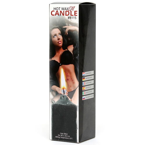 Černá parafínová svíčka na BDSM