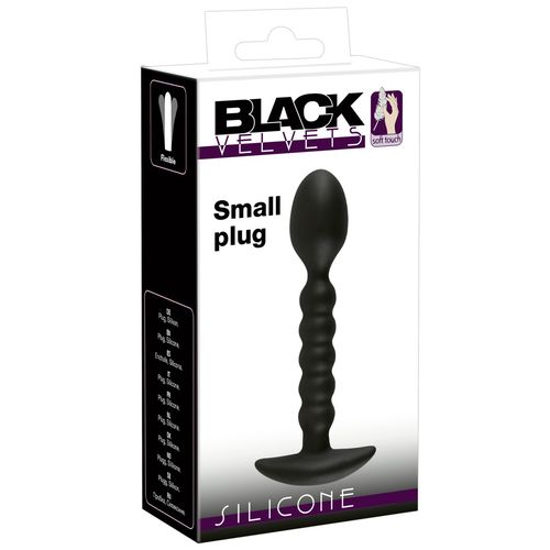 Úzký silikonový anální kolík Black Velvets