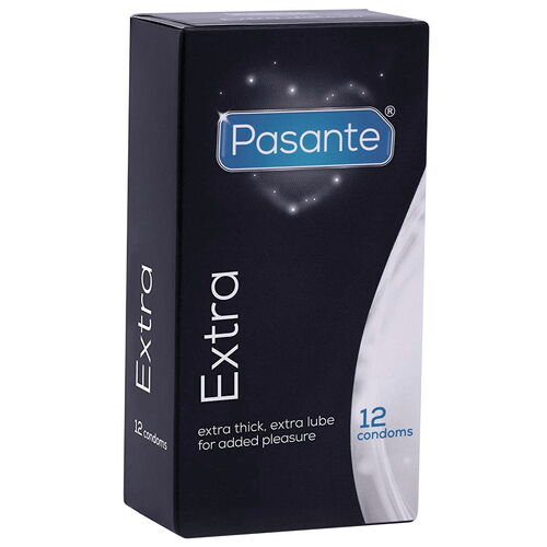 Zesílené kondomy Pasante Extra (12 ks)