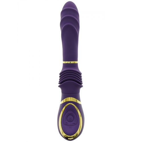 Fialový přirážecí vibrátor MiaMaxx MiaPasione Thruster Purple
