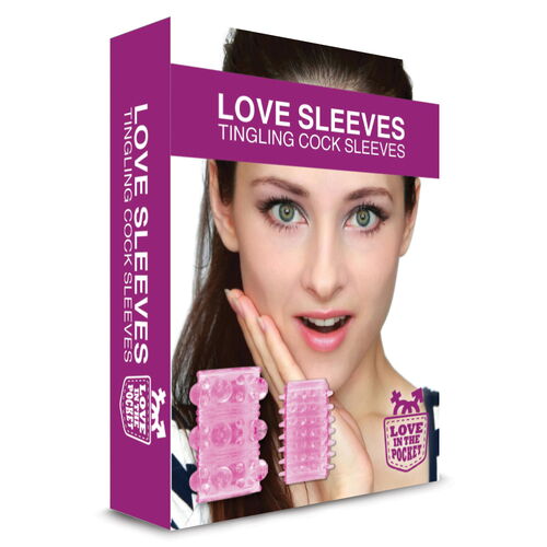 Sada stimulačních návleků na penis Love Sleeves (2 ks)