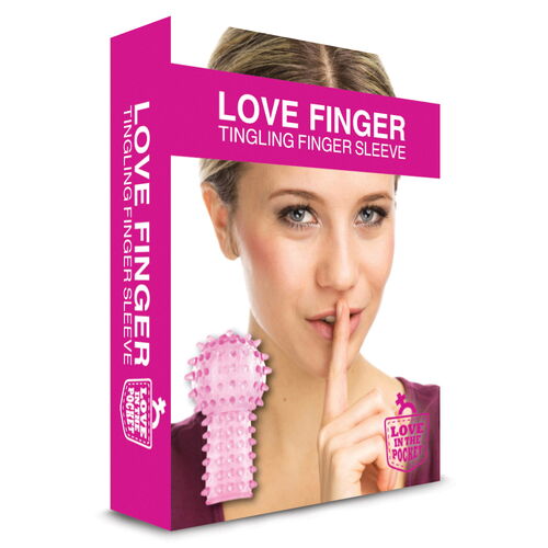 Stimulační návlek na prst s kulatou špičkou Love Finger