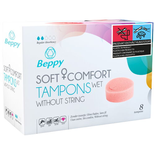 Menstruační tampony Beppy WET - vlhčené (8 ks)