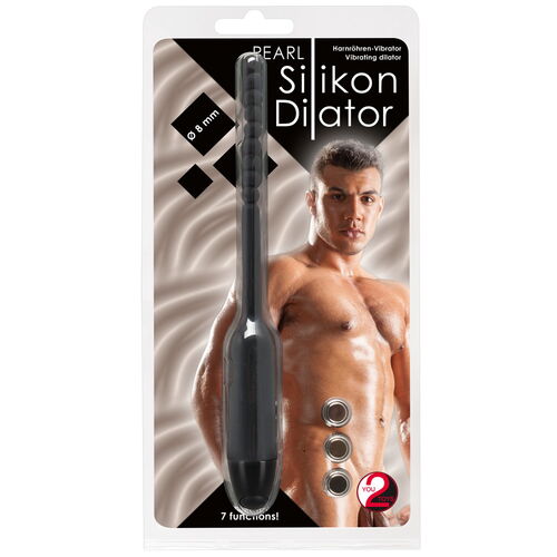 Vibrační silikonový dilatátor s kuličkami (8 mm)