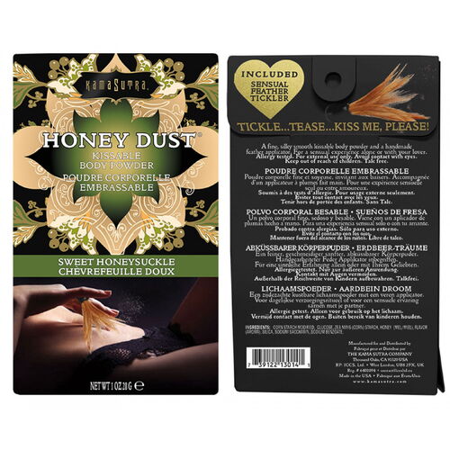 Slíbatelný tělový pudr KamaSutra Honey Dust Sweet Honeysuckle (28 g)