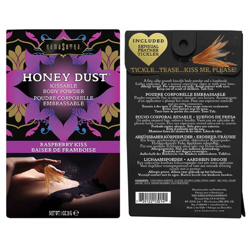 Slíbatelný tělový pudr KamaSutra Honey Dust Raspberry (28 g)