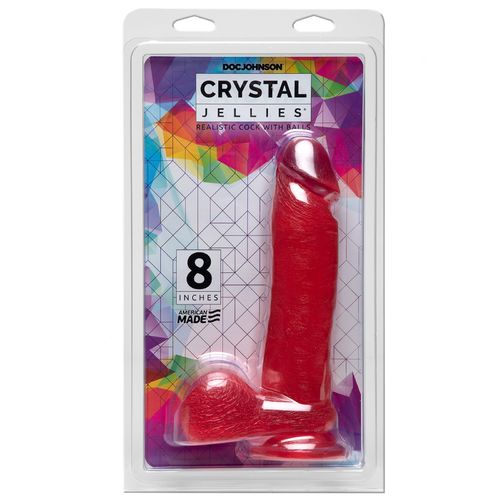 Realistické dildo s přísavkou Crystal Jellies 8