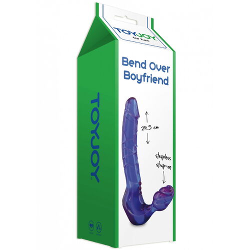 Samodržící fialový připínák Bend Over Boyfriend - ToyJoy