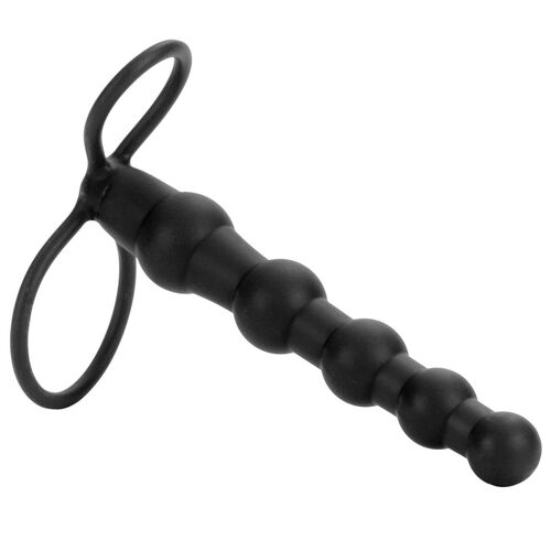 Připínací penis pro muže Love Rider Beaded Dual Penetrator - CalExotics