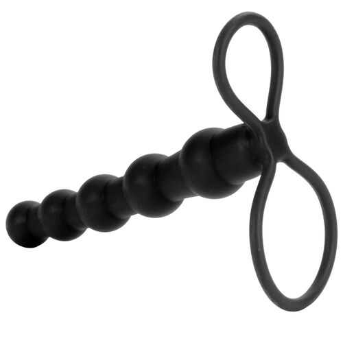 Připínací penis pro muže Love Rider Beaded Dual Penetrator - CalExotics