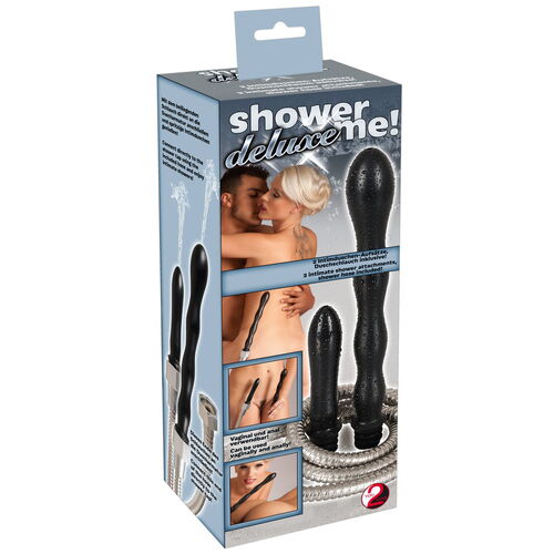 Intimní sprcha Shower Me Deluxe - 2 nástavce + sprchová hadice