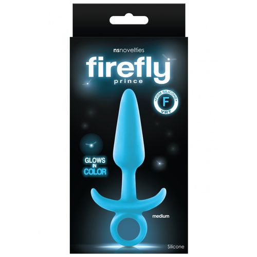 Anální kolík Firefly Prince MEDIUM - svítící ve tmě (modrý)