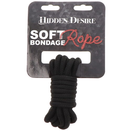 Lano na bondage Hidden Desire - 3 m, černé