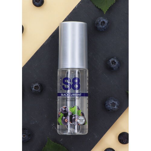 Ochucený lubrikační gel S8 Blackcurrant – STIMUL8 (černý rybíz, 125 ml)