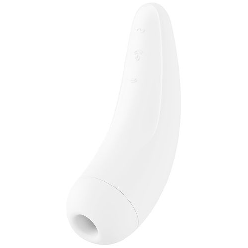 Stimulátor klitorisu ovládaný mobilem Curvy 2+ Satisfyer (bílý)