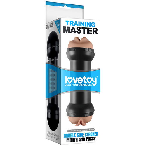Oboustranný masturbátor Training Master - Lovetoy (ústa a vagina)