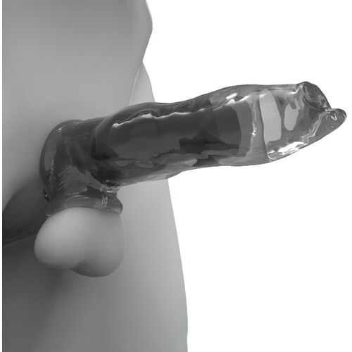 Zvětšovací návlek na penis ve tvaru psího penisu Fido Cocksheath