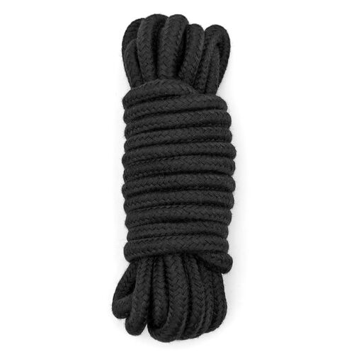 Černé bavlněné lano na bondage (4,8 m)