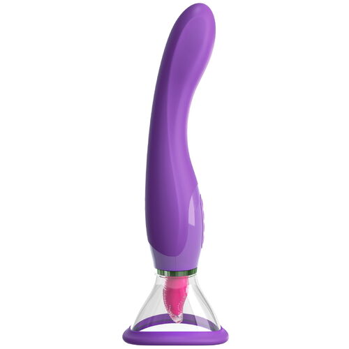 Sací stimulátor klitorisu s jazýčkem/vibrátor na bod G Fantasy For Her - Pipedream