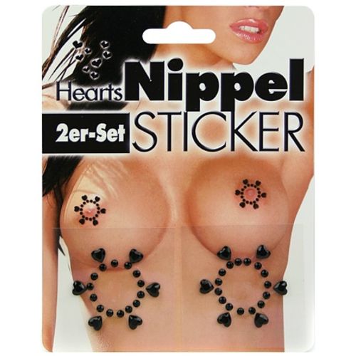 Srdíčka na bradavky - Nipple Sticker Hearts