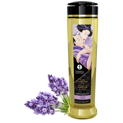 Masážní olej SENSATION Lavender - Shunga