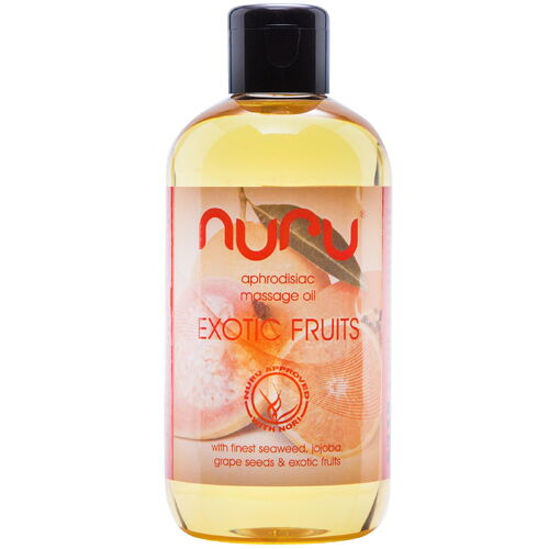 Masážní olej s afrodiziakálním efektem Exotic Fruits - Nuru (250 ml)