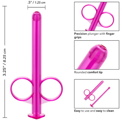 Růžový aplikátor lubrikantu Lube Tube (2 ks)